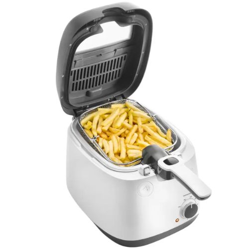 Delonghi FS8065 Traditional Deep Fryer with 5 Heat Settings - White