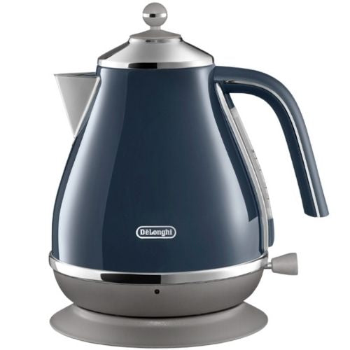 Delonghi Icona Capitals Electric Kettle 1.7L Water Capacity, Blue, KBOC2001BL