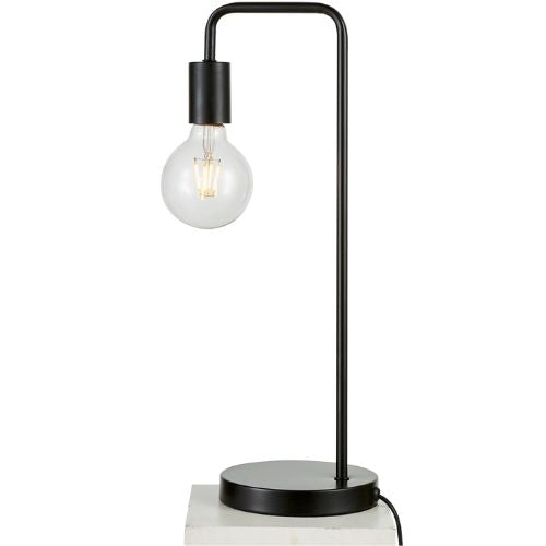 Desk Lamp Bedside Nightstand Bedroom Table Light Study Lamps Modern - Black