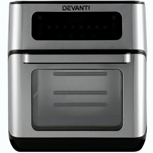 Devanti 10L Air Fryer Healthy Cooker Oil Free LCD Fryers Oven Kitchen Dehydrator