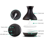 Devanti 4 in 1 Aroma Diffuser Aromatherapy 400ml With Remote Control - Dark Wood