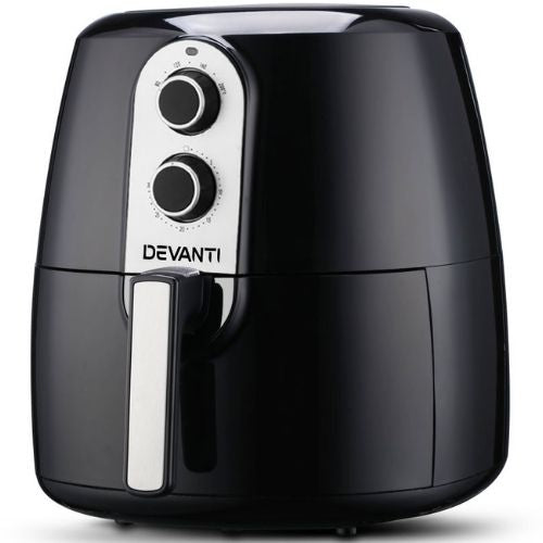 Devanti 7L Air Fryer Healthy Cooker Low Fat Oil Free Kitchen Oven Timer - Black