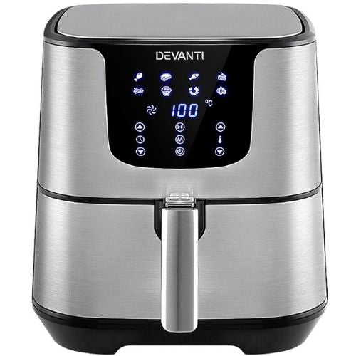 Devanti Air Fryer 7L LCD Display Fryers Oil Free Oven Airfryer Healthy Cooker