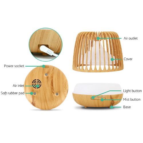 Devanti Aroma Diffuser 4-In-1 Air Humidifier Essential Oil Aromatherapy 500ml