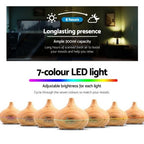 Devanti Aroma Diffuser 4 in 1 Aromatherapy Air Humidifier 300ml - Light Wood
