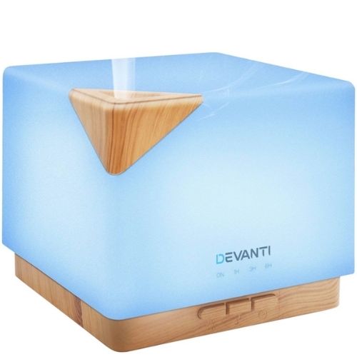 Devanti Aroma Diffuser Aromatherapy Air Humidifier Ultrasonic Smooth Mist 600ml
