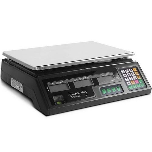 Digital Kitchen Scale 40KG Food Electronic Scales Shop Market Commercial - Black