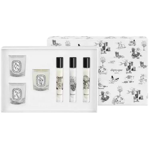 Diptyque Floral Candle and Eau De Toilette Set