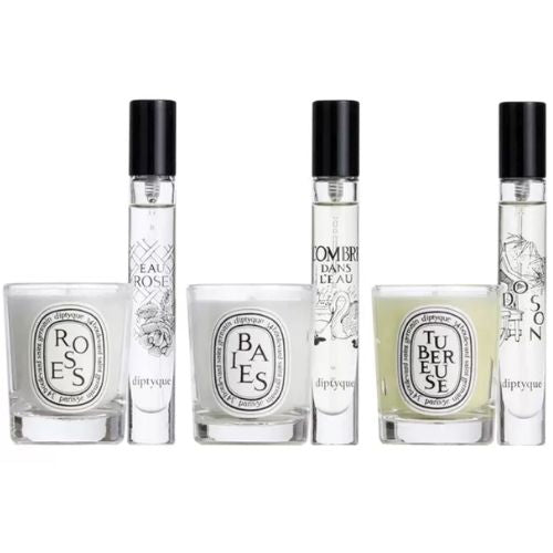 Diptyque Floral Candle and Eau De Toilette Set