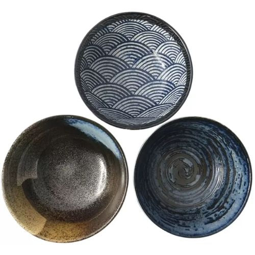 Donburi Japanese Bowl Set Luxurious Ceramic Bowls 6PC