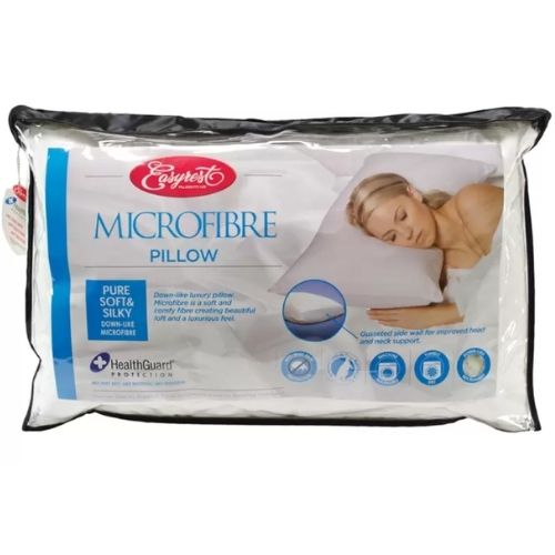 Easyrest 100% Microfibre Luxury Pillow With Cotton Cover Gusseted Side Wall