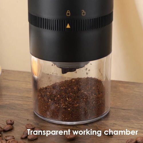 Electric Coffee Bean Grinder Milling Nut Spice Herbs Grinding Machine - Black