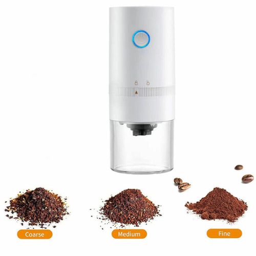 Electric Coffee Bean Grinder Milling Nut Spice Herbs Grinding Machine - White