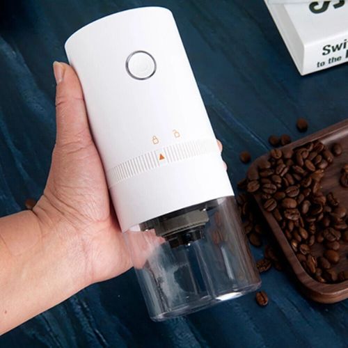 Electric Coffee Bean Grinder Milling Nut Spice Herbs Grinding Machine - White
