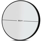 Embellir Round Wall Mounted Mirror Bathroom Vanity Makeup Mirror 80cm