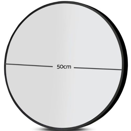 Embellir Wall Mirror 50cm Round Wall-Mounted Bathroom Vanity Makeup Mirrors