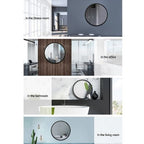 Embellir Wall Mirror 50cm Round Wall-Mounted Bathroom Vanity Makeup Mirrors