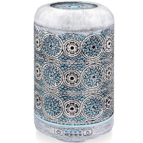 Essential Oil Aroma Diffuser with 7 Colours Changing LED Lights - Vintage White
