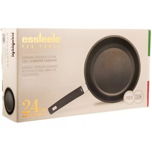 Essteele Per Forza Deep Covered Skillet, 24cm, Black