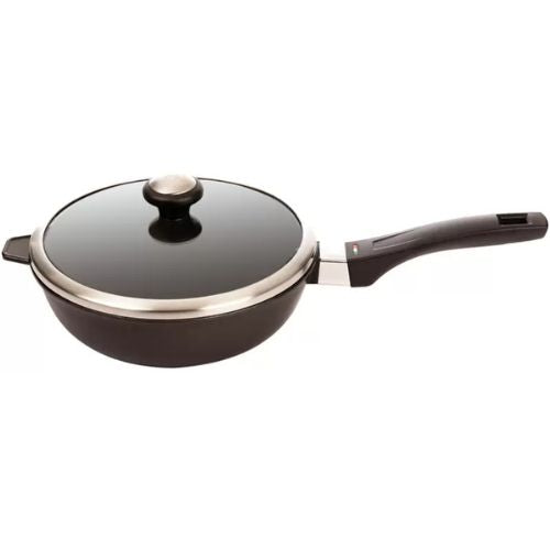 Essteele Per Forza Deep Covered Skillet, 24cm, Black