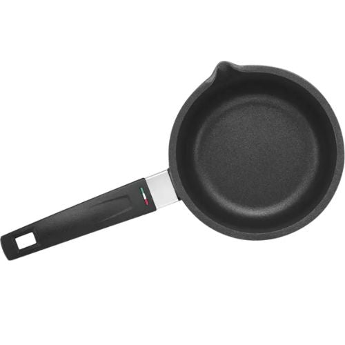 Essteele Per Forza Non-Stick Milk Pan, 16cm/1 Litre Capacity, Black