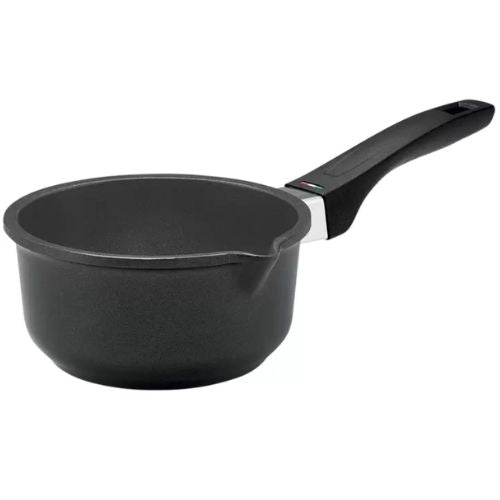 Essteele Per Forza Non-Stick Milk Pan, 16cm/1 Litre Capacity, Black