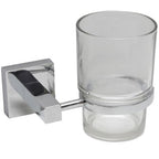 Estilo 2Pcs Bathroom Toothbrush Tumbler Holder Bath Accessories Organiser Chrome