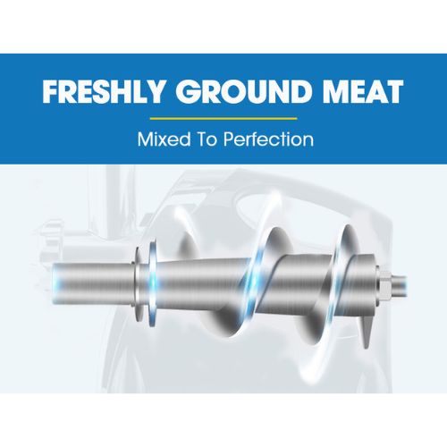 EuroChef Electric Meat Grinder Mincer Sausage Filler Kibbe Maker Machine, Silver