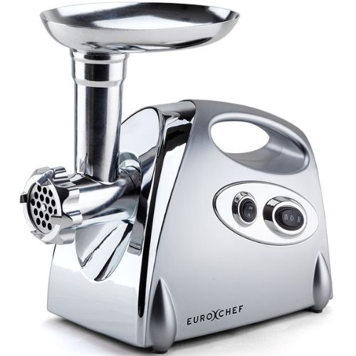 EuroChef Electric Meat Grinder Mincer Sausage Filler Kibbe Maker Machine, Silver