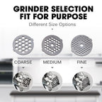 EuroChef Electric Meat Grinder Mincer Sausage Filler Kibbe Maker Machine, Silver