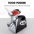 EuroChef Electric Meat Grinder Mincer Sausage Filler Kibbe Maker Machine, Silver