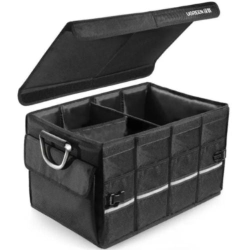 Eurow Car Trunk Organizer Foldable Multi-Compartments Storage Case Box - Black