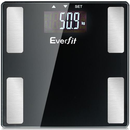 Everfit Bathroom Scales Digital Body Fat Scale 180KG Electronic Monitor BMI CAL