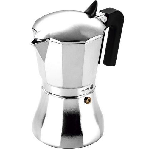 Fagor 6 Cup Espresso Coffee Maker Induction Stovetop Percolator Aluminium Pot