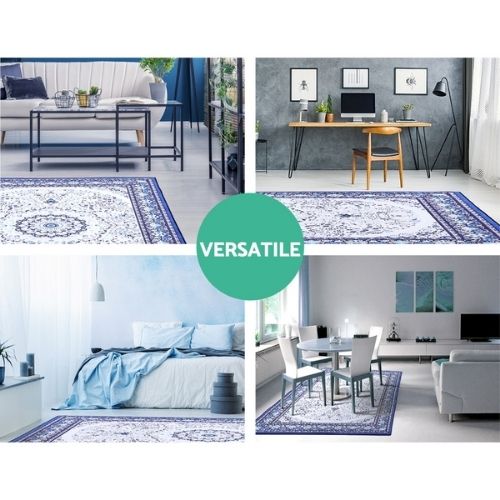 Floor Rugs 200x290 Living Room Rug Large Non-Slip Mat Carpet Modern Soft Blue