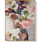 Foolish in Love II Gold Frame Canvas Wall Art for Living Room Home Decor 60x90cm