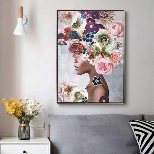 Foolish in Love II Gold Frame Canvas Wall Art for Living Room Home Decor 60x90cm