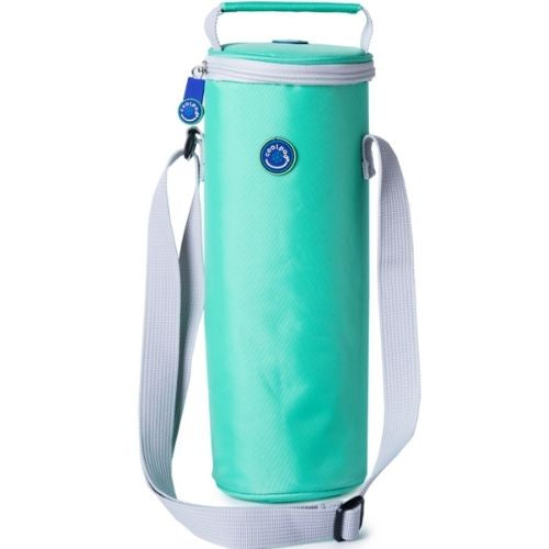 Freezable Insulated Bottle Cooler Travel Cool Bag – Biscay Green / Glacier Grey