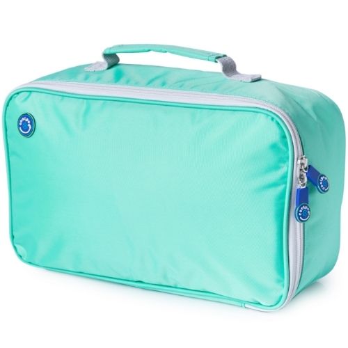 Freezable Insulated Cooler Bento Travel Bag Large – Biscay Green / Glacier Grey