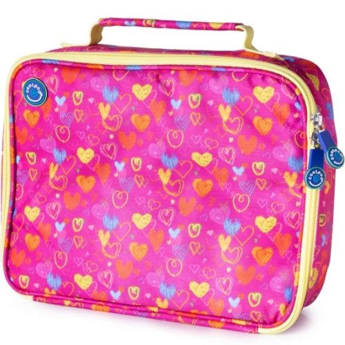 Freezable Insulated Cooler Bento Travel Picnic Office School Regular Bag -HEARTS