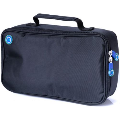 Freezable Insulated Cooler Bento Travel School Lunch Bag Rectangular - Black
