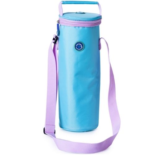 Freezable Insulated Travel Outdoor Picnic Bottle Food Cooler Cool Bag -Sky Lilac