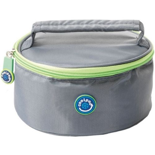Freezable Large Round Cooler Bag Insulated Cool Picnic Travel Food Carrier -Grey