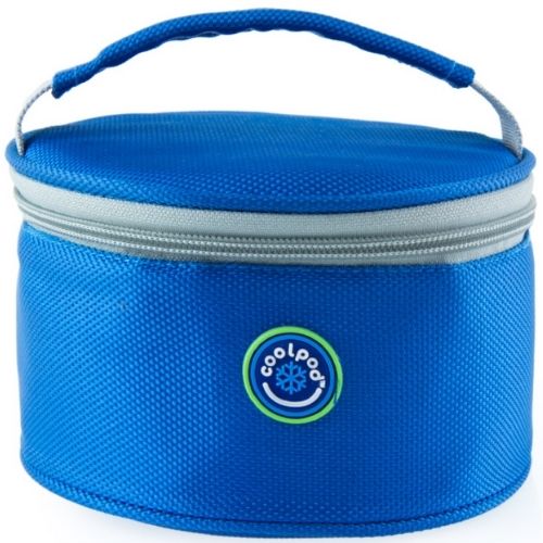 Freezable Medium Round Cooler Bag Insulated Cool Picnic Travel Carrier - Blue