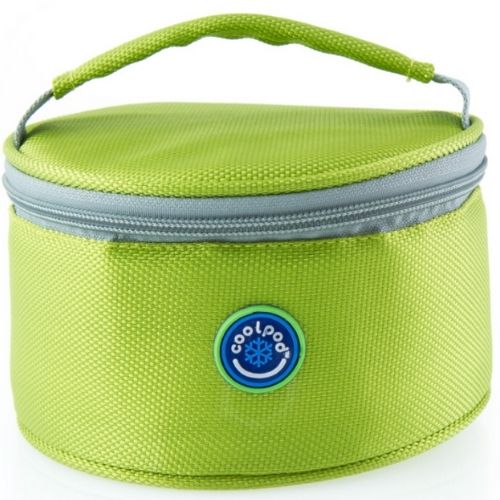Freezable Medium Round Cooler Bag Insulated Cool Picnic Travel Carrier - Green