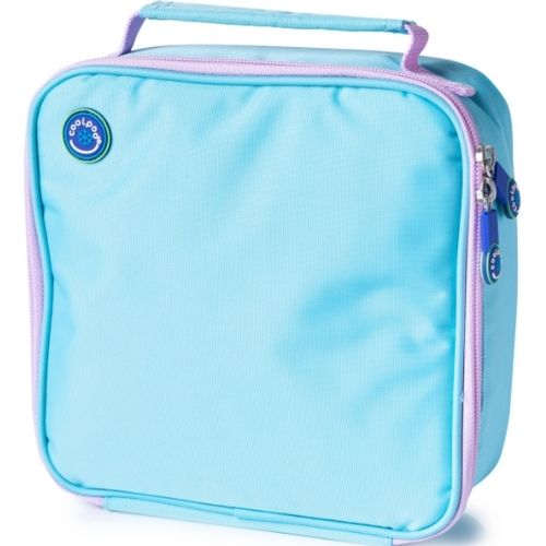 Freezable Square Insulated Lunch School Office Cooler Bag Cool Carrier SKY LILAC