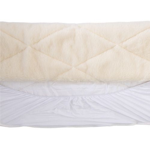 Fully Fitted Reversible Wool Underquilt Mattress Topper / Underblanket - Single