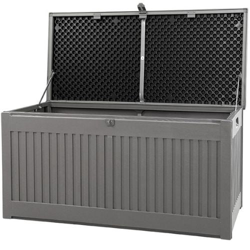 Gardeon Outdoor Storage Box Container Garden Toy Indoor Tool Chest - Dark Grey