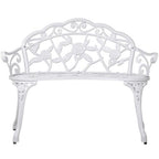 Gardeon Victorian Outdoor Bench Garden Park Patio Lounge Chair Seat - White