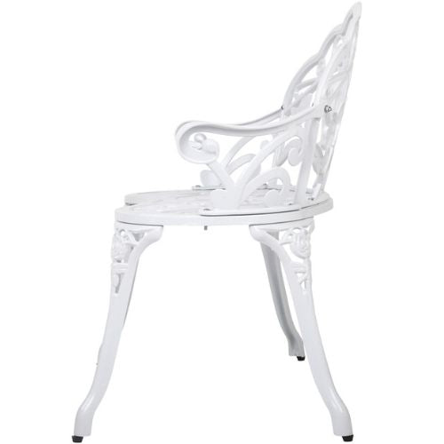 Gardeon Victorian Outdoor Bench Garden Park Patio Lounge Chair Seat - White